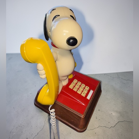 American Telecommunications Corp Other - Vintage Snoopy & Woodstock Telephone – Peanuts Landline Phone 1970s/80s
